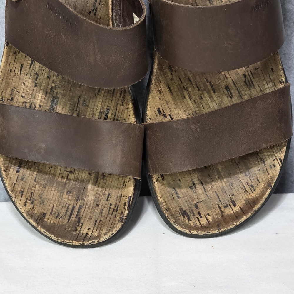 Merrell Brown Leather - Around Town - Back Strap - Sandal - Size US 10 Women's - Picture 5 of 9